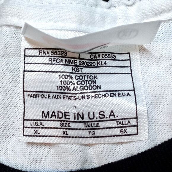 Vintage Pittsburgh Steelers Nike Pro Line Made in USA Flocked Ringer T-shirt XL - Picture 7 of 9